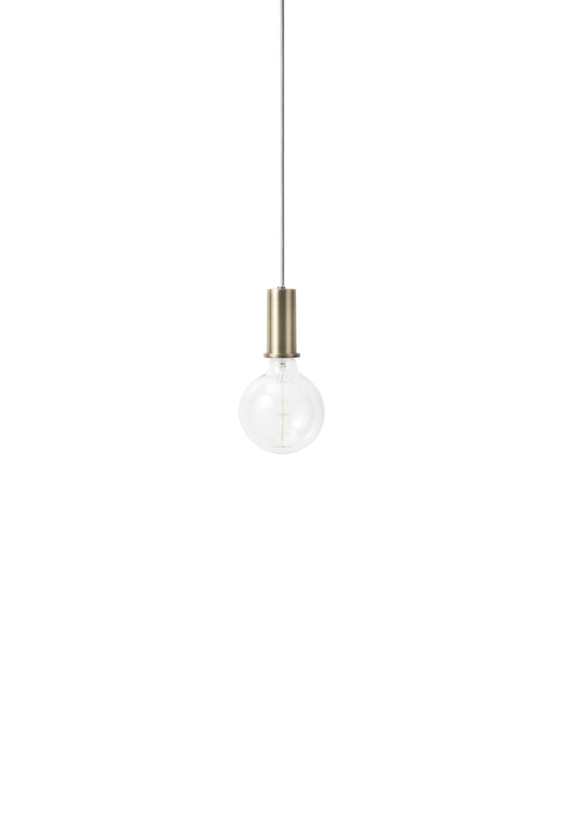 media image for Socket Pendant Low in Brass by Ferm Living 273