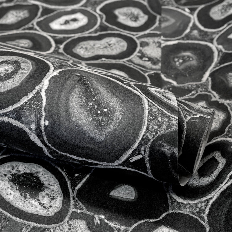 media image for Filo Agate Wallpaper in Black Pepper 228