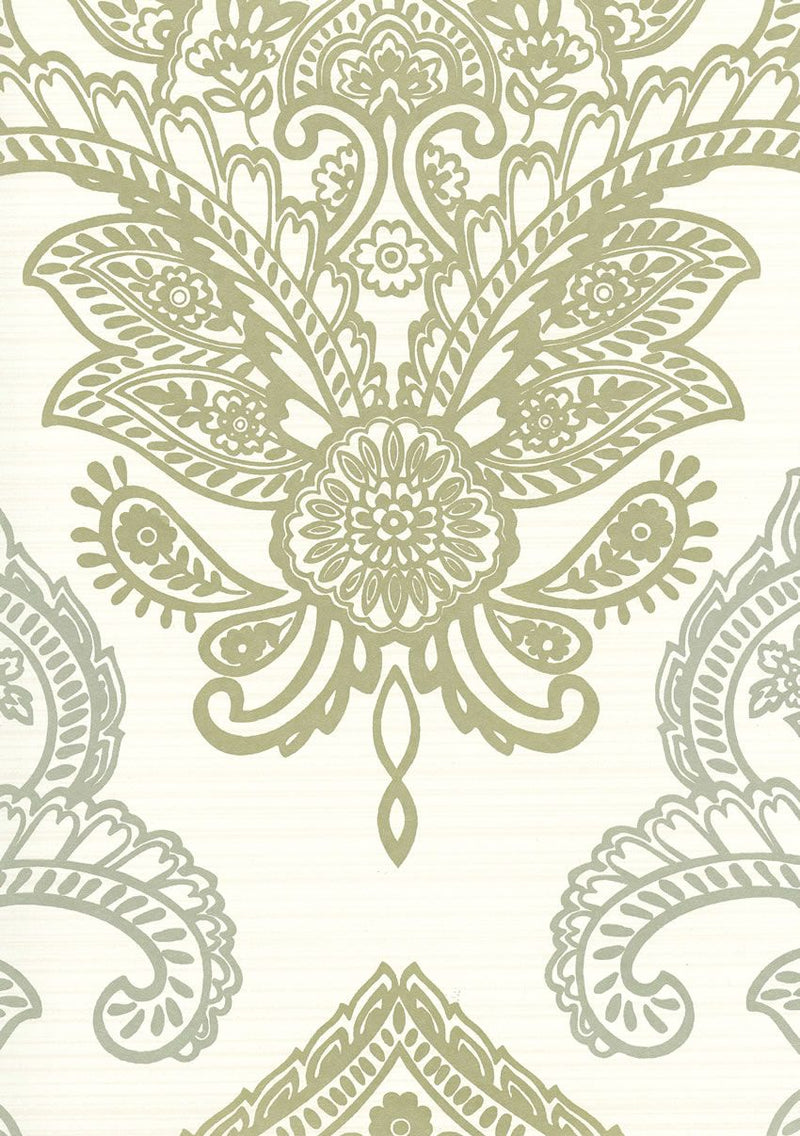media image for Bergonzi Wallpaper in green from the Lombardia Collection by Nina Campbell 243