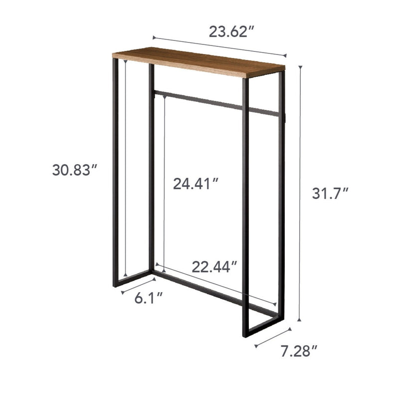 media image for tower narrow entryway console table by yamazaki yama 5164 4 289
