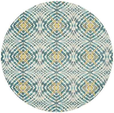 product image for Arsene Blue and Yellow Rug by BD Fine Flatshot Image 1 92