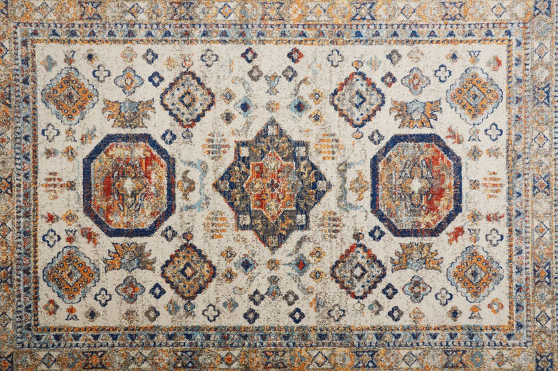 media image for Bellini Blue and Orange Rug by BD Fine Texture Image 1 243