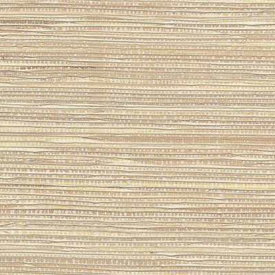 product image of Grasscloth Natural Spun Wallpaper in Yellow/Tan 593