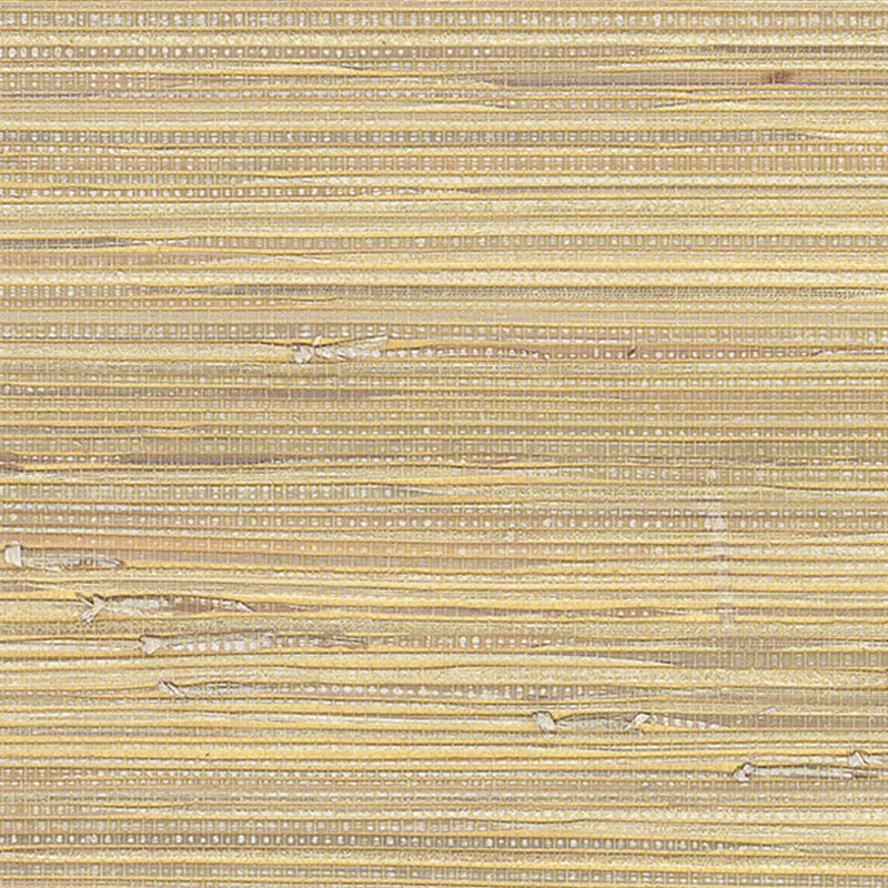 media image for Grasscloth Woven Natural Wallpaper in Soft Yellow/Gold 242