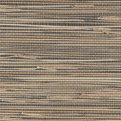 product image of Grasscloth Natural Texture Wallpaper in Tan/Black 588