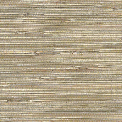 product image of Grasscloth Exotic Grasses Glazed Wallpaper in Olive Green/Gold 529