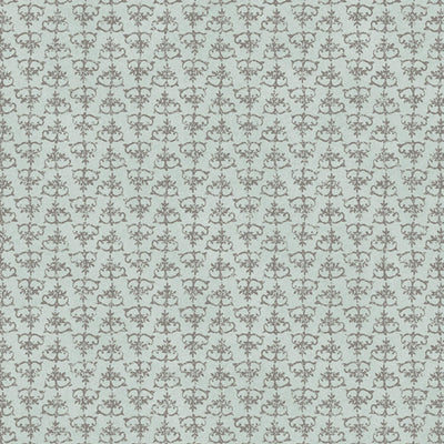 product image of Damask Ditsy Wallpaper in Seafoam Blue/Taupe 554