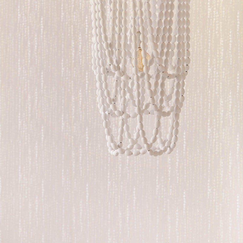 media image for Beaded Rain Wallpaper in Beige/Metallic 270