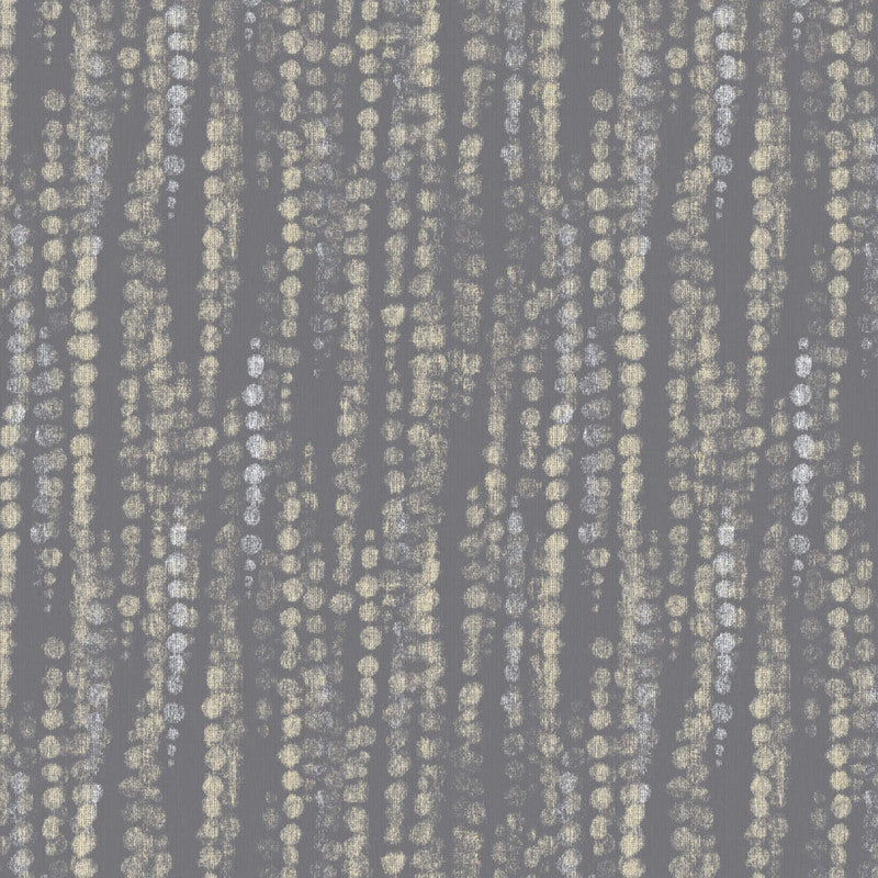 media image for Beaded Rain Wallpaper in Grey/Metallic 269