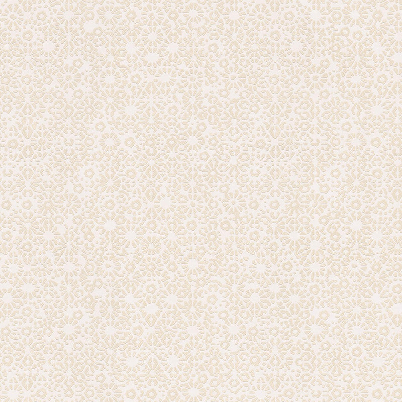 media image for Ditsy Embossed Abstract Floral Wallpaper in Buttercream 215