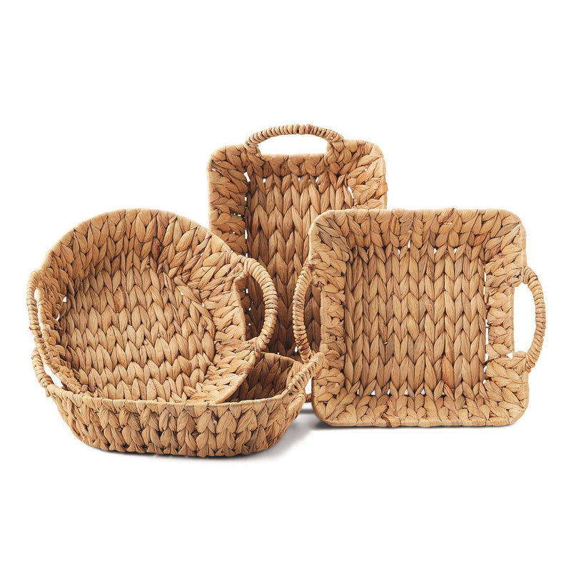 media image for weavings water hyacinth baskets set of 4 1 253
