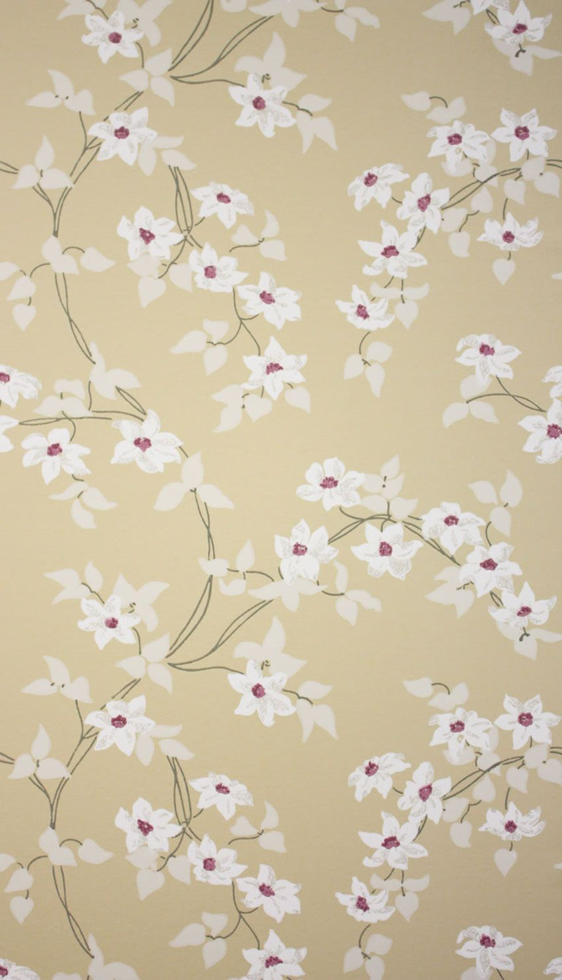 media image for Malleny Wallpaper in beige from the Montacute Collection by Nina Campbell 296