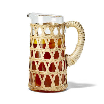product image for island chic hand woven lattice pitcher 2 59