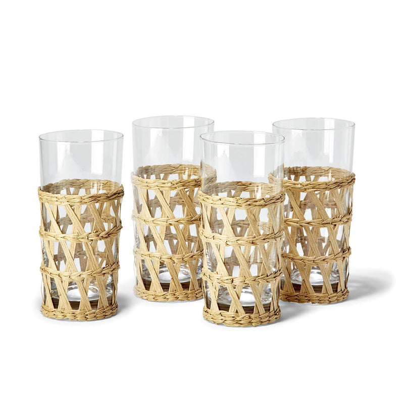 media image for island chic lattice drinking glass set in various styles 2 269