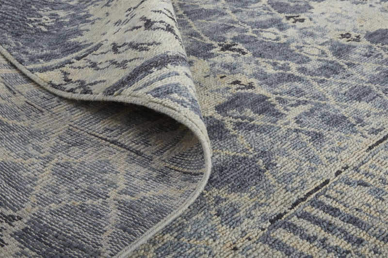 media image for Scottsdale Hand Knotted Blue and Tan Rug by BD Fine Roll Image 1 281