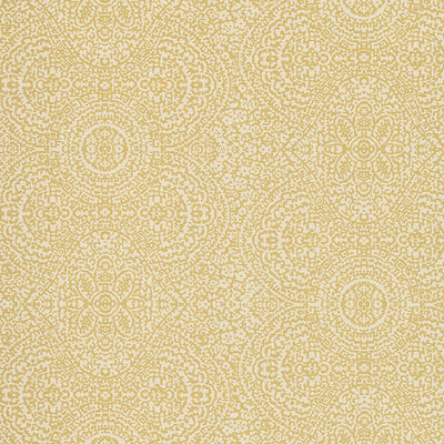 product image for Floral Medallion Wallpaper in Mustard Gold 85