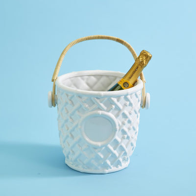 product image for hampton faux bamboo fretwork champagne wine bucket 5 80