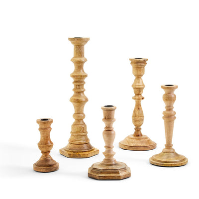product image of hand crafted candlesticks set of 5 1 555