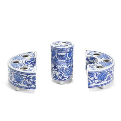 product image for blue and white pavilion hand painted floral arranger 53569 3 89