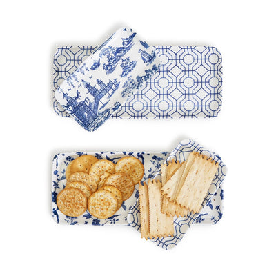 product image for chinoiserie tidbits and tapas trays set of 2 in various styles 5 16