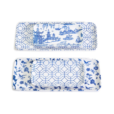 product image for chinoiserie tidbits and tapas trays set of 2 in various styles 1 29