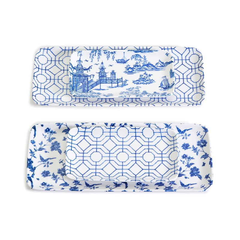 media image for chinoiserie tidbits and tapas trays set of 2 in various styles 1 269