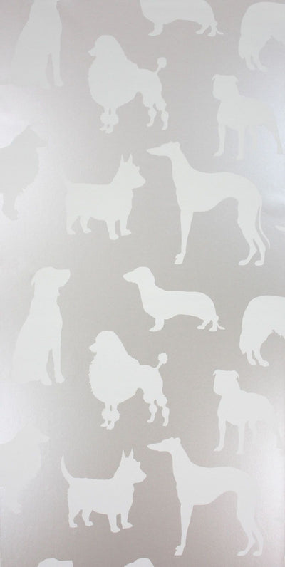 product image for Best In Show Wallpaper in gray from the Walk In The Park Collection by Osborne & Little 28
