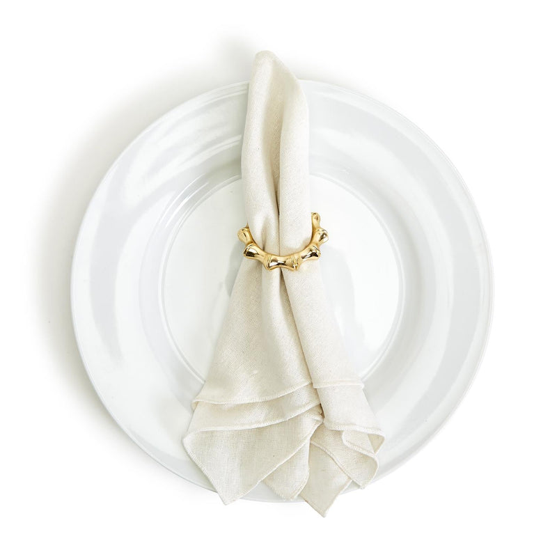 media image for Golden Bamboo Napkin Rings - Set of 4 26