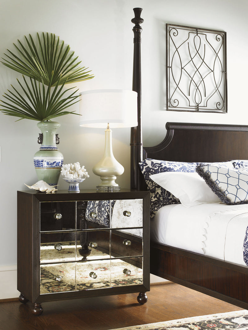 media image for starlight mirrored nightstand by tommy bahama home 01 0537 624 4 288