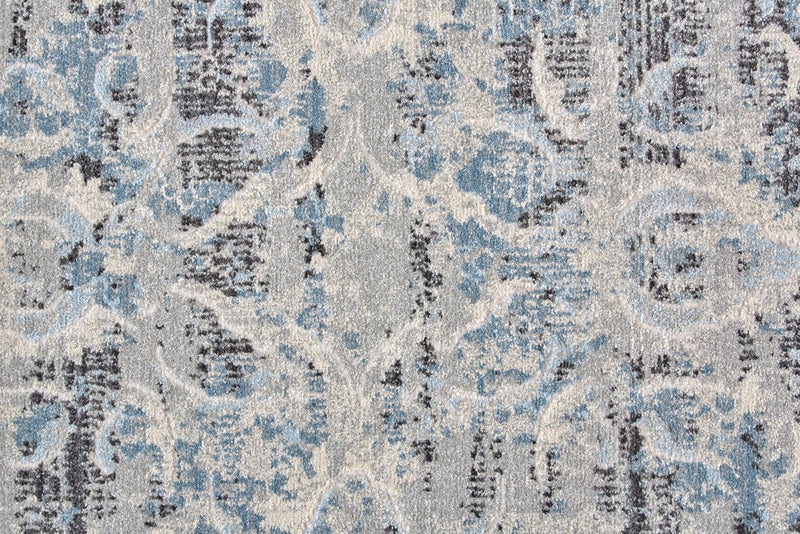 media image for Tullamore Blue and Gray Rug by BD Fine Texture Image 1 270