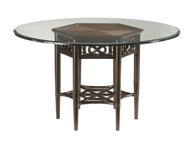 product image of sugar and lace dining tablewith glass top by tommy bahama home 01 0539 875 54c 1 544