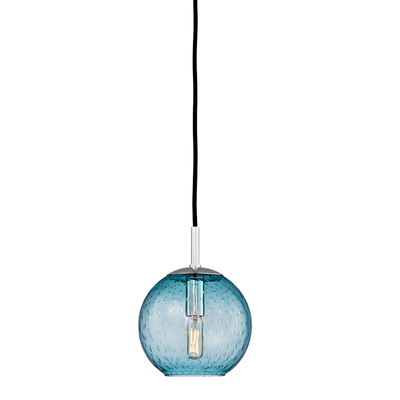product image for hudson valley rousseau 1 light pendant blue glass 2007 2 80