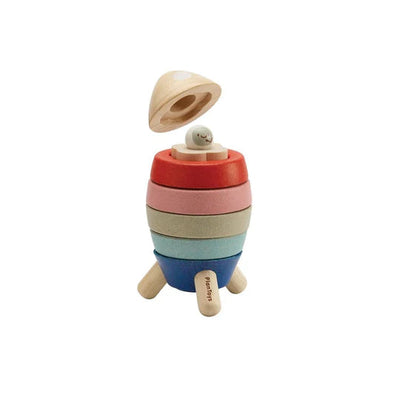 product image for stacking rocket by plan toys pl 5402 4 63