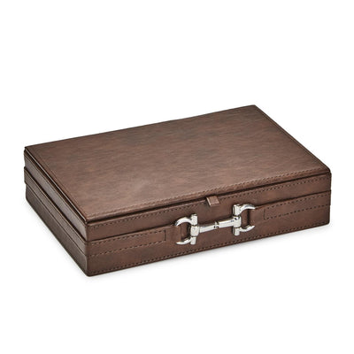 product image of horse country jewelry box with polished horse bit accent 1 572