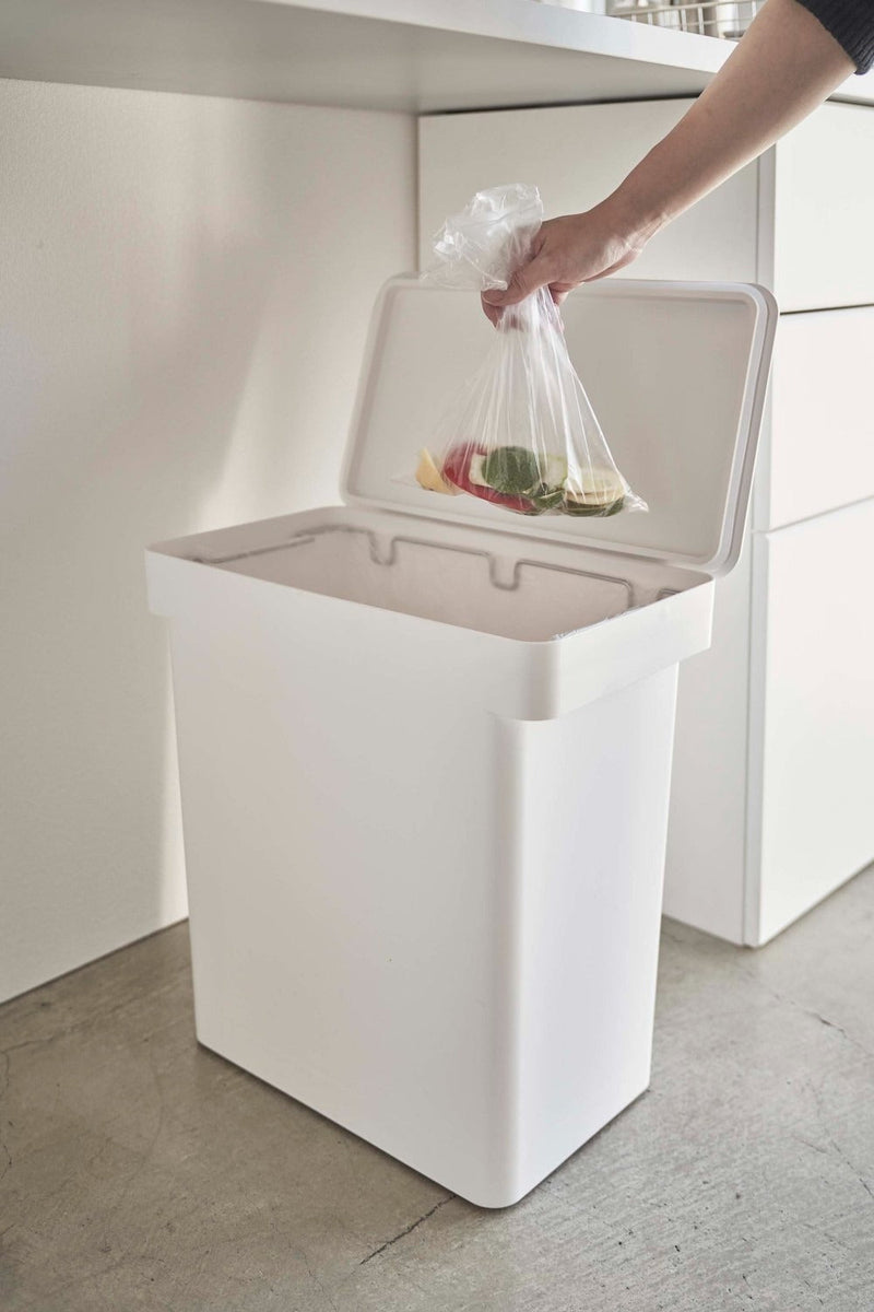 media image for tower rolling trash can 25l by yamazaki yama 5427 6 237