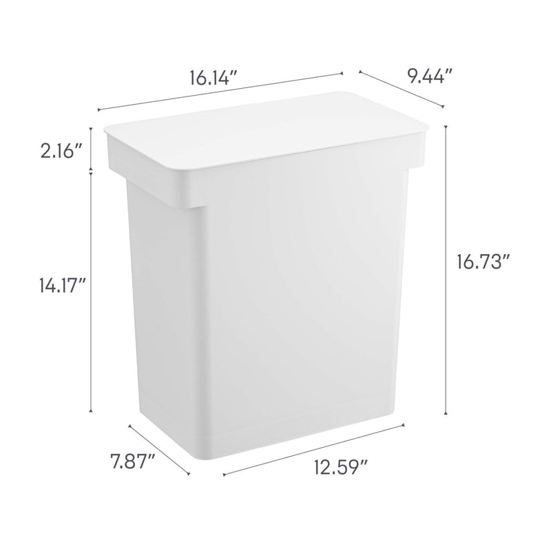 media image for tower rolling trash can 25l by yamazaki yama 5427 3 24