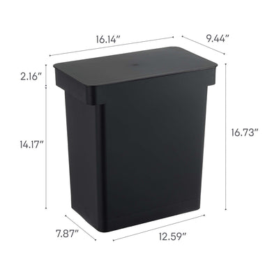 product image for tower rolling trash can 25l by yamazaki yama 5427 4 42