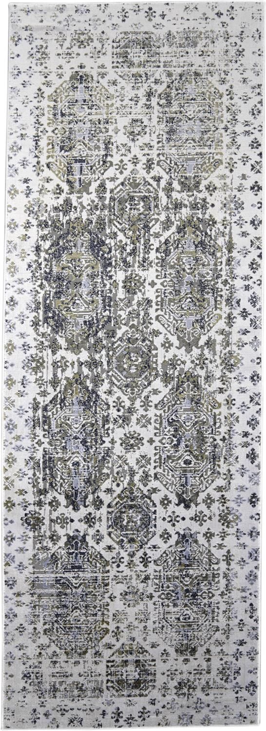 media image for Crowford White and Gold Rug by BD Fine Flatshot Image 1 298