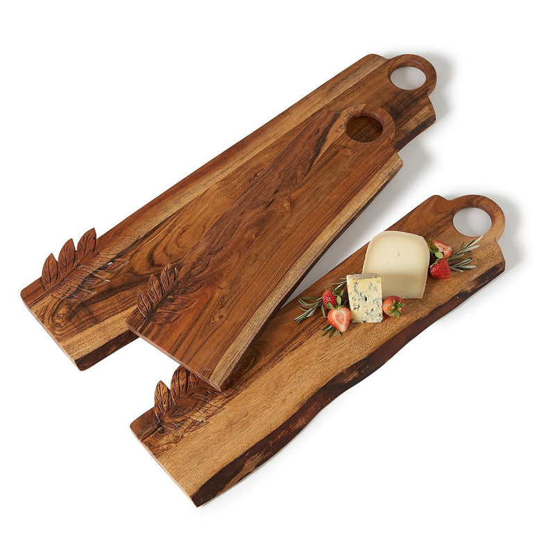 media image for Charcuterie Serving Boards with Leaf Design - Set of 3 256