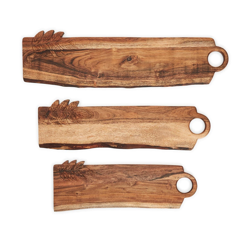 media image for Charcuterie Serving Boards with Leaf Design - Set of 3 297