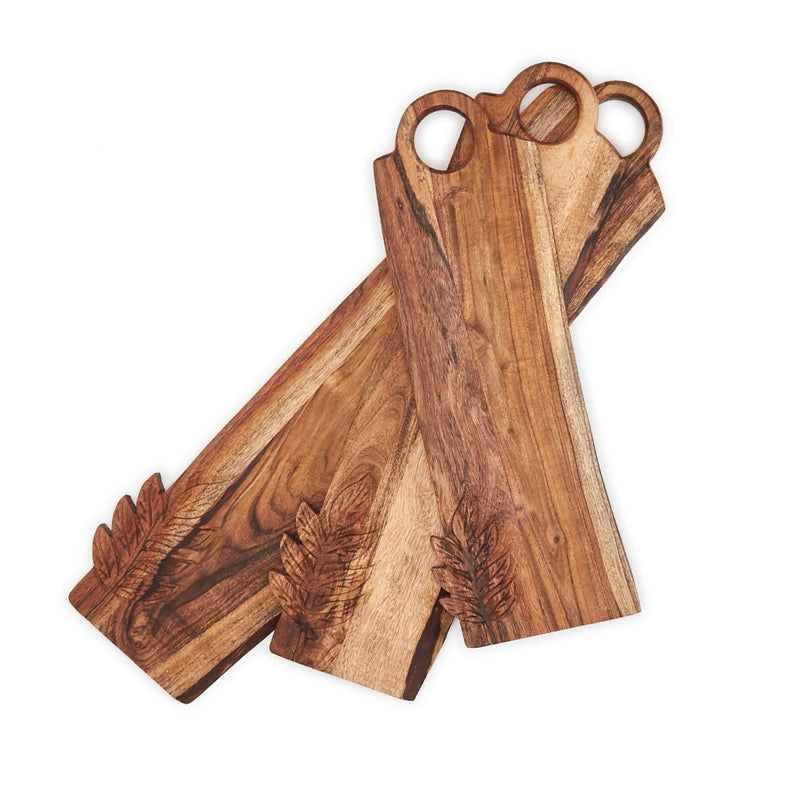 media image for Charcuterie Serving Boards with Leaf Design - Set of 3 292