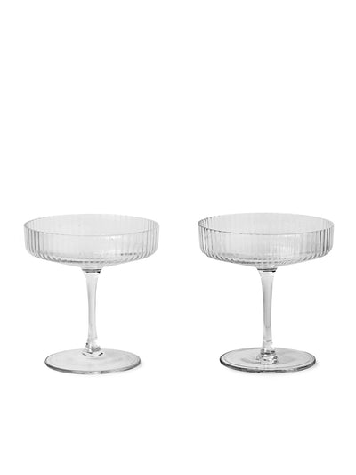 product image of Ripple Champagne Saucer - Set Of 2 by Ferm Living 531