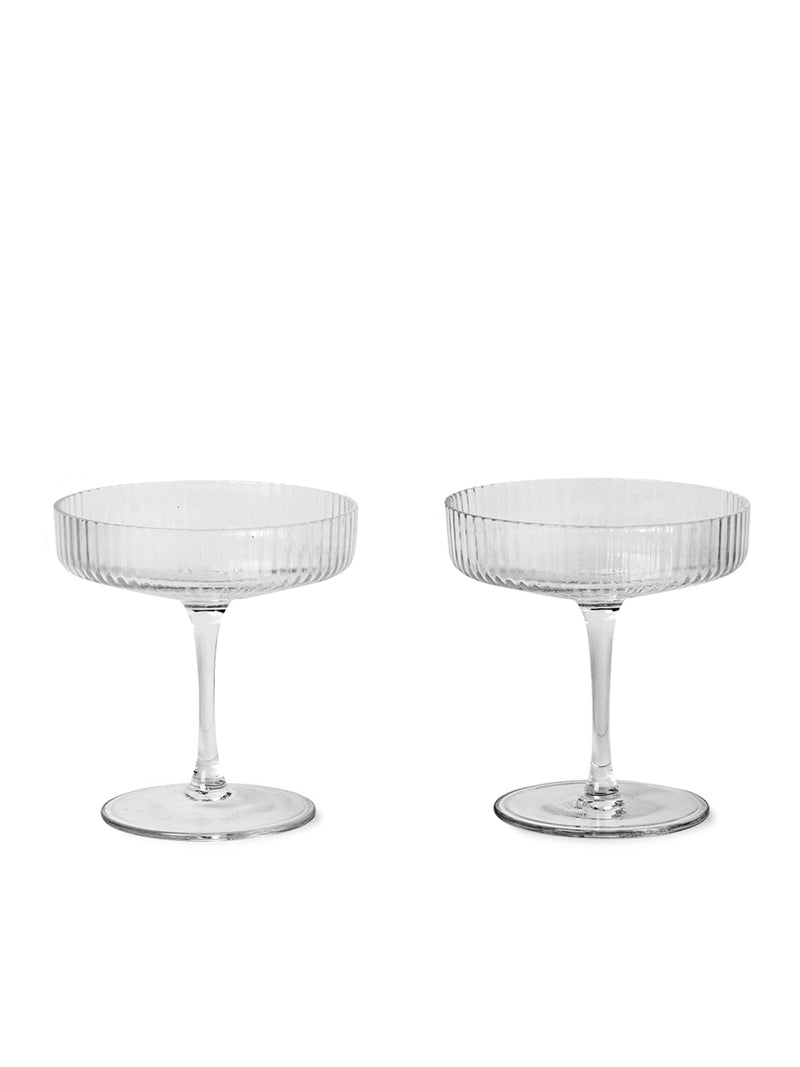 media image for Ripple Champagne Saucer - Set Of 2 by Ferm Living 222