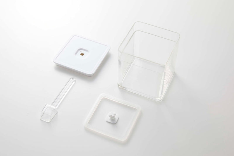 media image for tower airtight food container with spoon white by yamazaki yama 5465 3 226