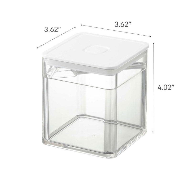 media image for tower airtight food container with spoon white by yamazaki yama 5465 2 296