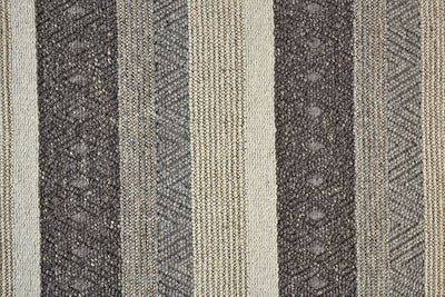 product image for Genet Hand Woven Chracoal Gray and Tan Rug by BD Fine Texture Image 1 47