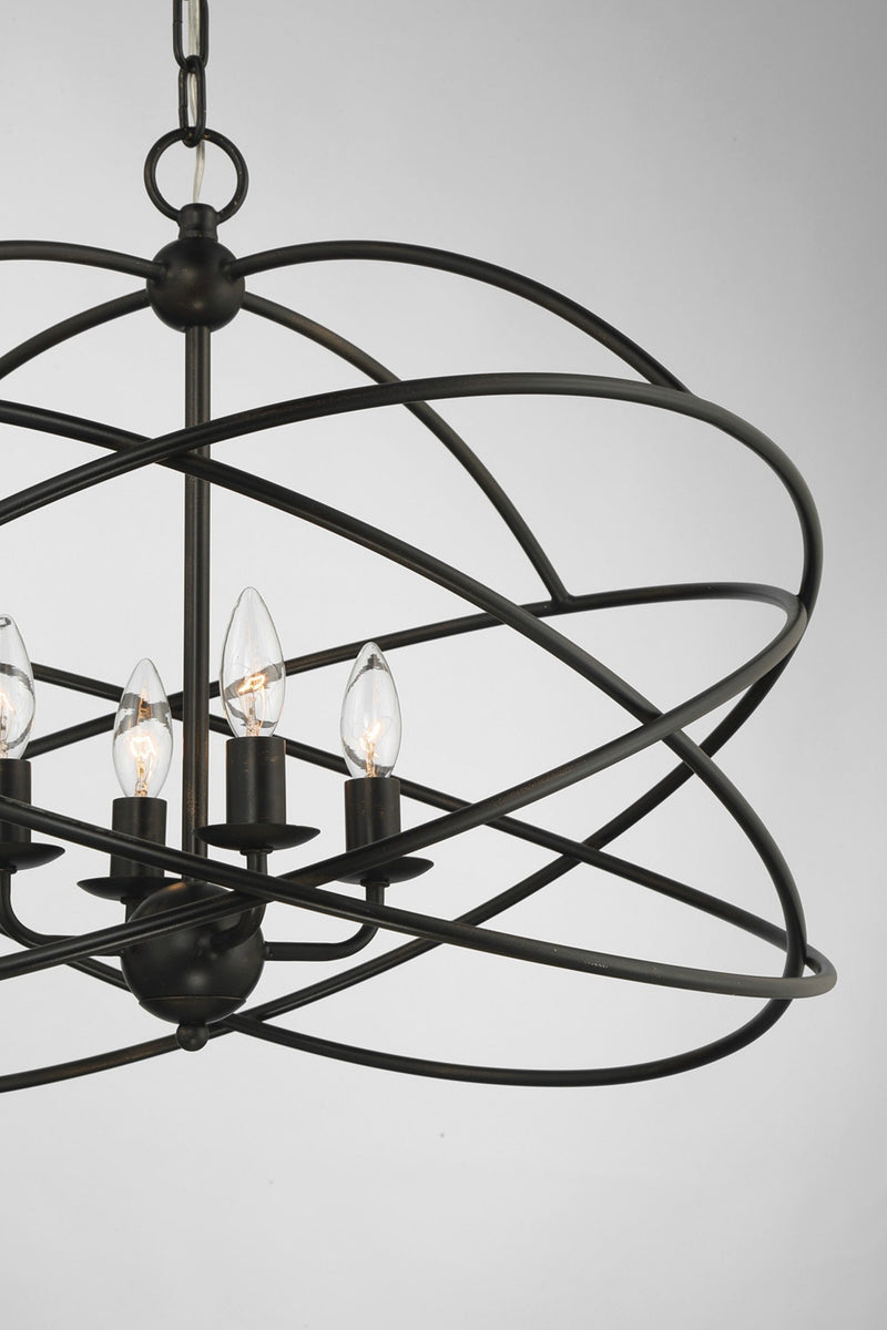 media image for Anson 4 Light Contemporary Statement Chandelier By Lumanity 5 230