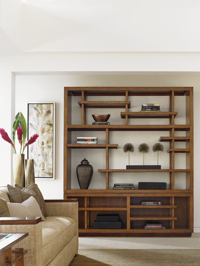 media image for taipei media bookcase by tommy bahama home 01 0556 909c 4 227