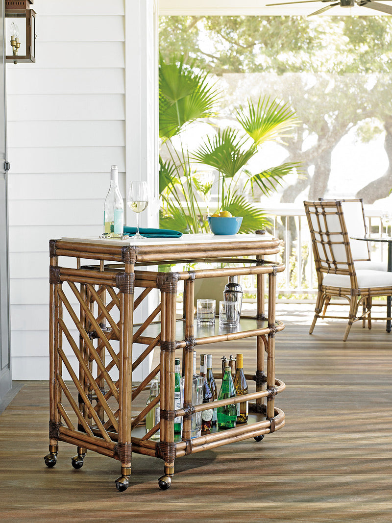 media image for cable beach bar cart by tommy bahama home 01 0558 862 8 294