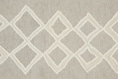 product image for Elika Hand Tufted Taupe and Ivory Rug by BD Fine Texture Image 1 48